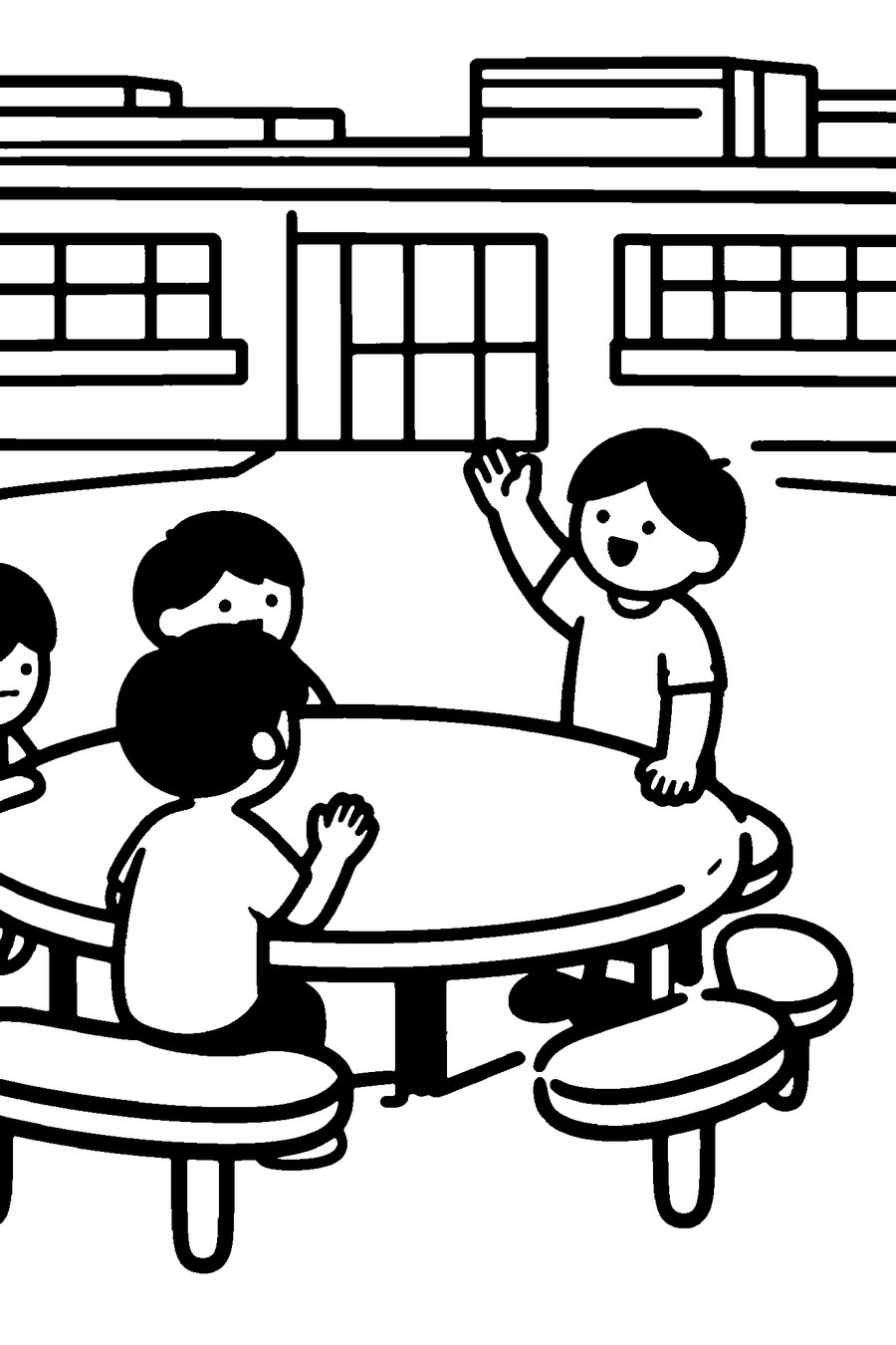 Free Kids Friendship Coloring Page for Kids