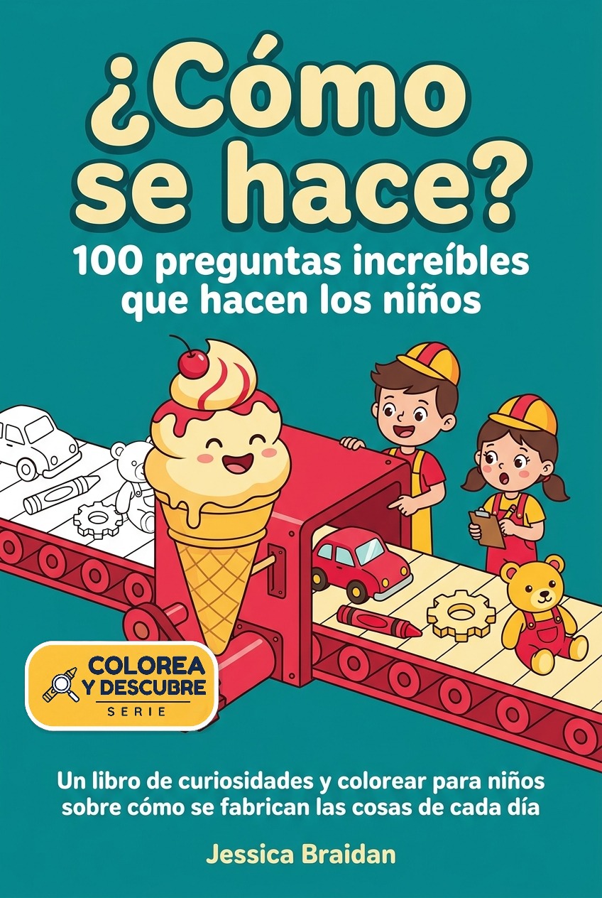 ¿Cómo se hace? 100 preguntas increíbles que hacen los niños — Serie Colorea y Descubre de Jessica Braidan