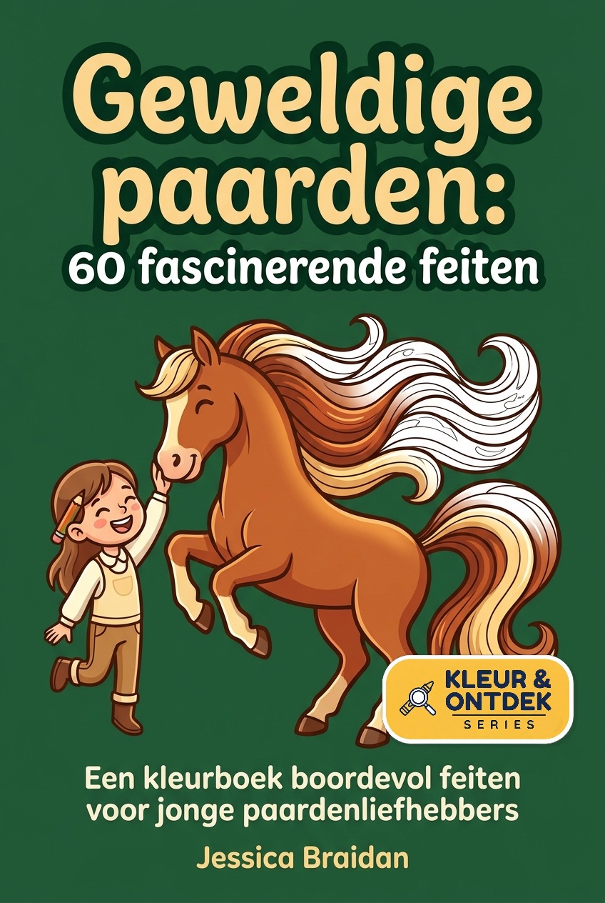 Geweldige paarden: 60 fascinerende feiten — Kleur & Ontdek-serie door Jessica Braidan