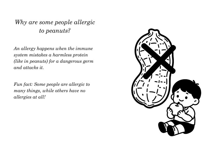 Look inside sample spread from 100,000 Whys with matching coloring illustration